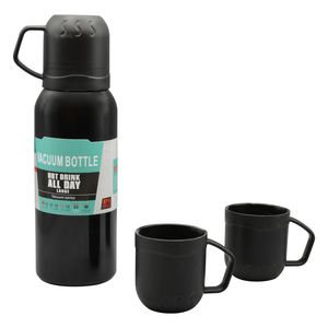 فلاسک مدل gs m 269892 گنجایش 0.63 لیتر به همراه لیوان سفری بسته 3 عددی