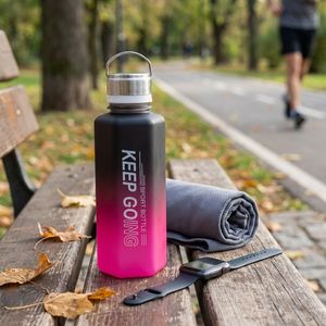 قمقمه ورزشی مدل keep going گنجایش 0.6 لیتر