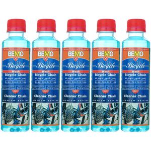 مایع زنجیر شوی دوچرخه بمو مدل b10 حجم 250 میلی لیتر بسته 5 عددی