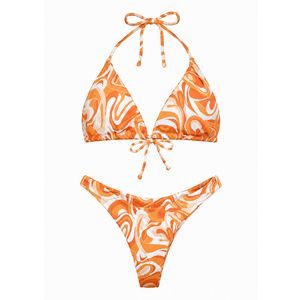 مایو دو تکه زنانه مدل gs m sunset flower  327195