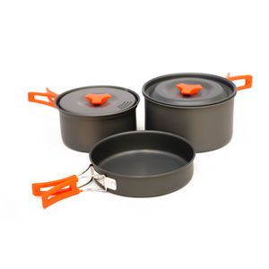 مجموعه ظروف سفری مدل 2 نفره کمپینگ cookingware jb3000