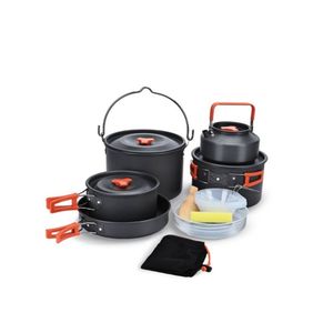 مجموعه ظروف سفری گرین لاین مدل portable camping cookware