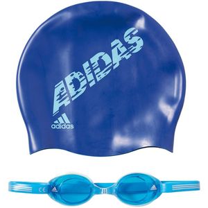 مجموعه کلاه و عینک شنای بچه‌گانه آدیداس مدل ab6071