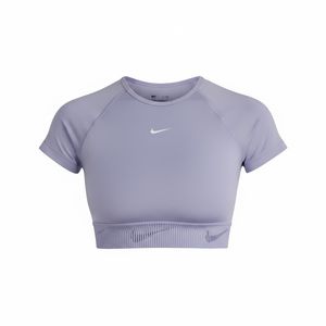 نیم‌تنه ورزشی زنانه نایکی مدل t shirt nike pro crop donna کد hm6369 533