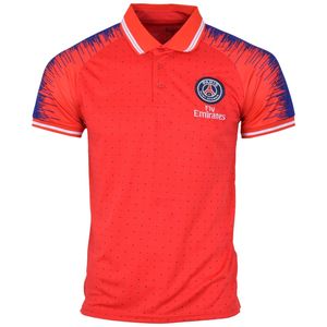 پولو شرت ورزشی مردانه طرح پاریسن ژرمن red18_19