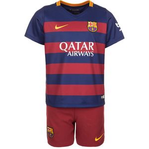 پیراهن و شورت ورزشی پسرانه تیم بارسلونا نایکی مدل fcb