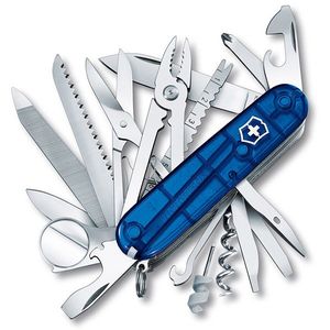 چاقوی ویکتورینوکس مدل swiss champ blue trans کد 16795t2