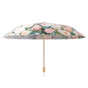 چتر 12 پره گلد ایر مدل rose garden قطر 100 سانتی‌متر
