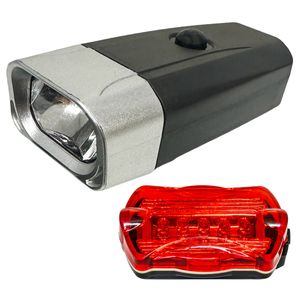 چراغ جلو و عقب دوچرخه مدل qx t0698 بسته 2 عددی