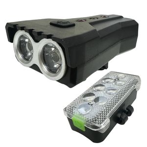 چراغ جلو و عقب دوچرخه مدل qx t1218