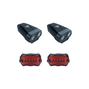 چراغ جلو و عقب دوچرخه کیاکو مدل new f5 b5 مجموعه 2 عددی