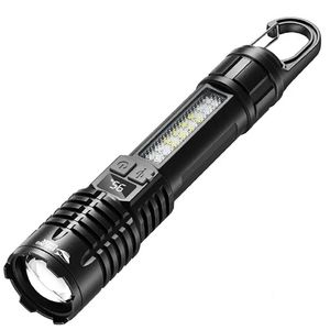 چراغ قوه دستی اسمایلینگ شارک مدل شارژی کد sd 5244 با نور چند رنگ