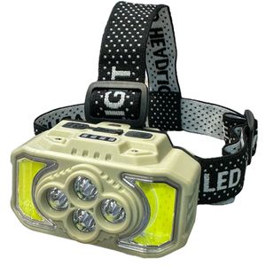 چراغ پیشانی مدل cob+4led sensor