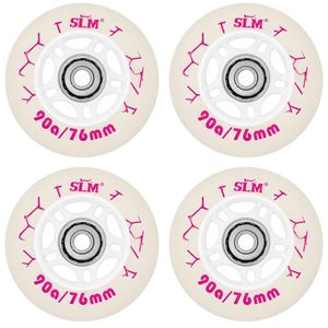 چرخ اسکیت مدل led76mm بسته 4 عددی