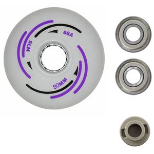 چرخ اسکیت مدل led80rgb به همراه بوش و بلبرینگ