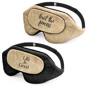چشم بند خواب کاوا ماسک مدل life is good c128 مجموعه 2 عددی