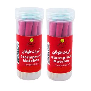 کبریت توکلی مدل طوفان کد be1114 بسته 2 عددی