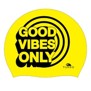 کلاه شنا توربو مدل good vibes only