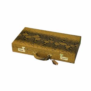 کیف شطرنج مدل  چرم طرح پوست ماری