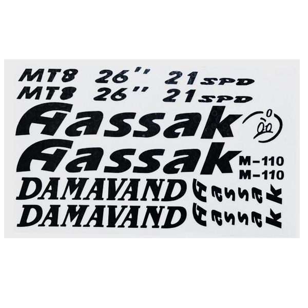 استیکر دوچرخه مدل aassak