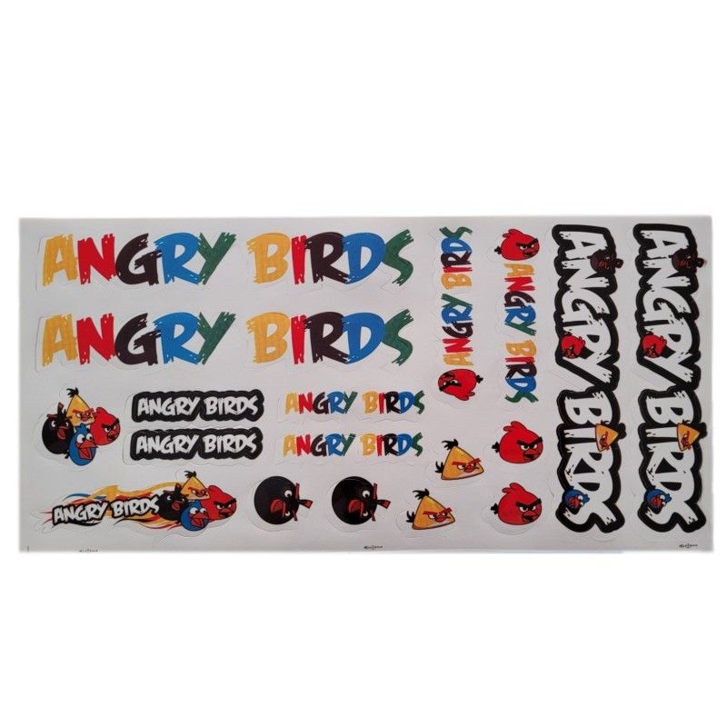 استیکر دوچرخه مدل angrybirds شیشه ای