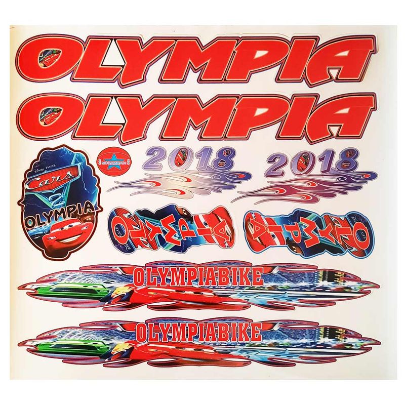 استیکر دوچرخه مدل olympia