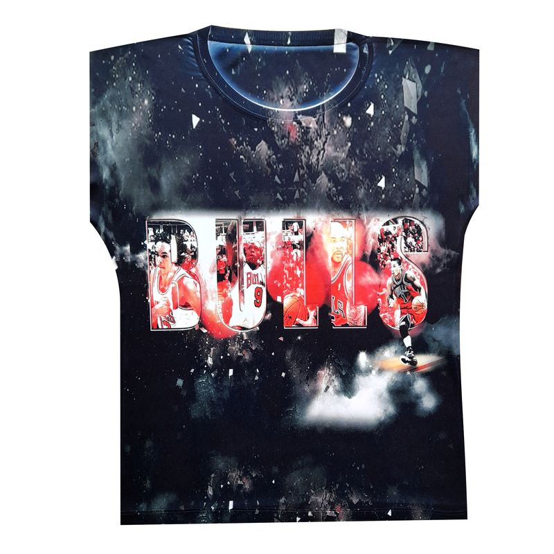 تاپ ورزشی پسرانه طرح chicago bulls کد ch02