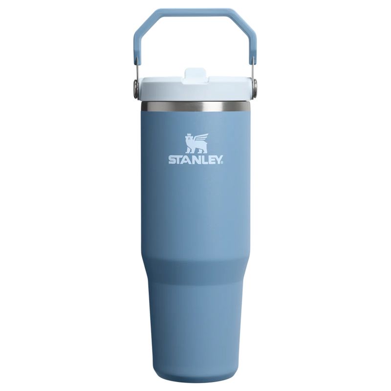 تراول ماگ استنلی مدل iceflow flip straw tumbler گنجایش 0.89 لیتر