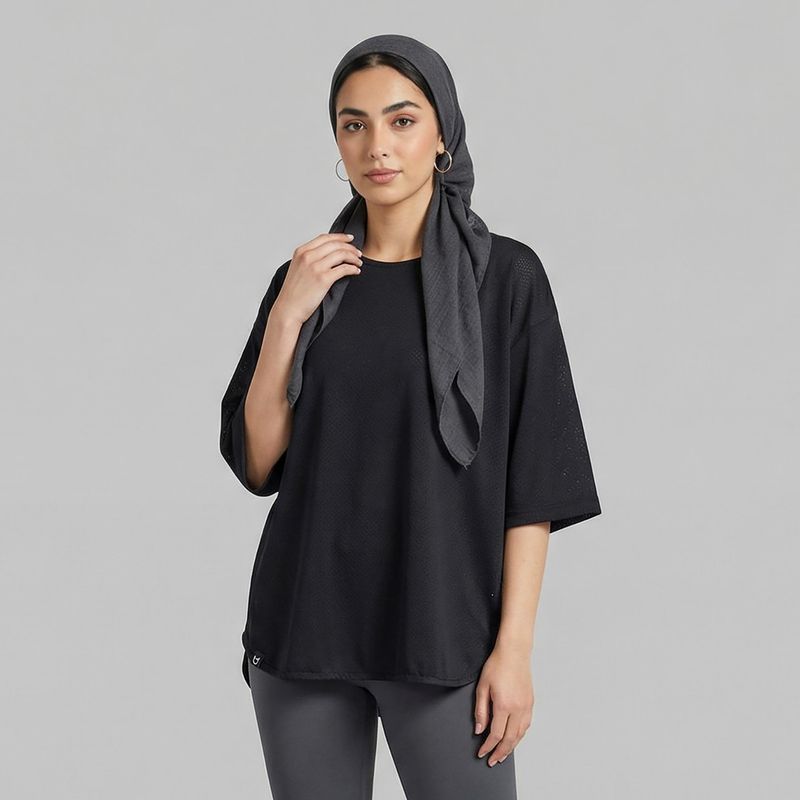 تی شرت  ورزشی آستین کوتاه زنانه مل اند موژ مدل w08650 001