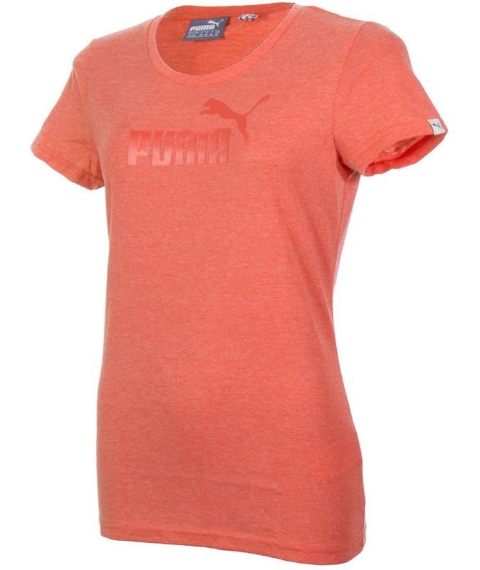 تی شرت آستین کوتاه زنانه پوما مدل essential logo heather