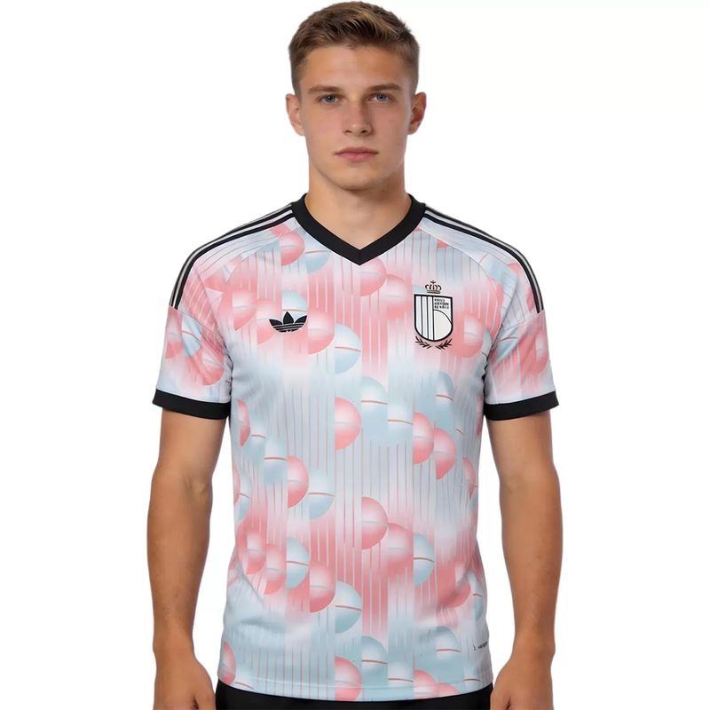 تی‌شرت ورزشی آستین کوتاه مردانه مدل بلژیک away 2026