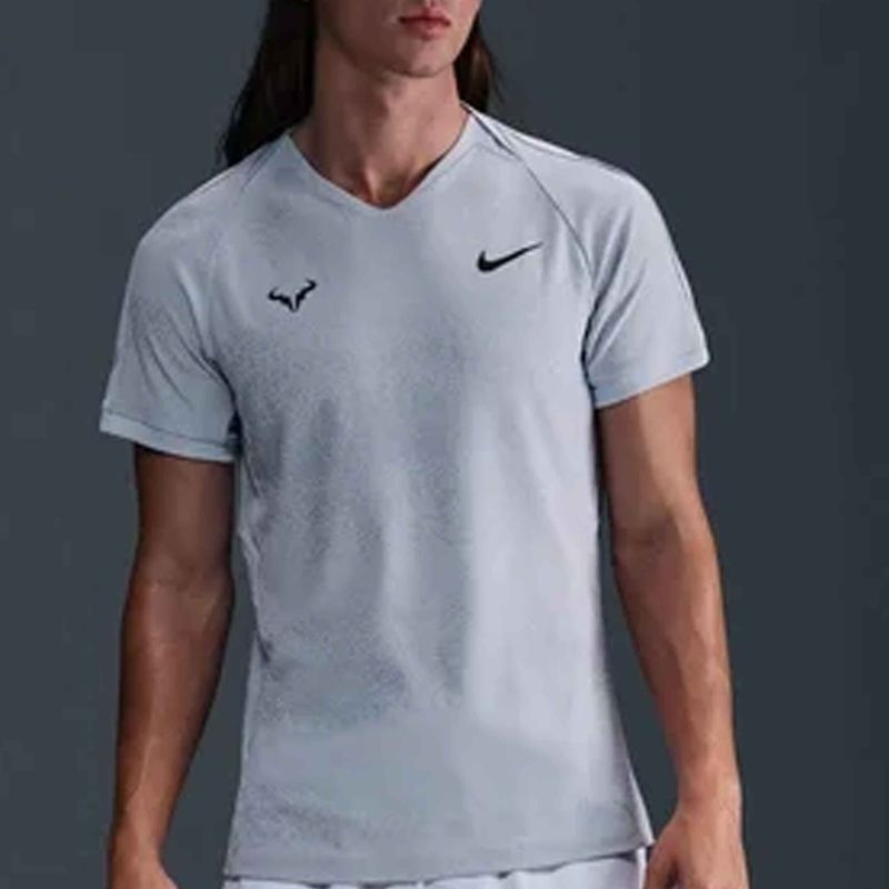 تی‌شرت ورزشی آستین کوتاه مردانه نایکی مدل rafa mens dri fit adv tennis مدل fd5409 058