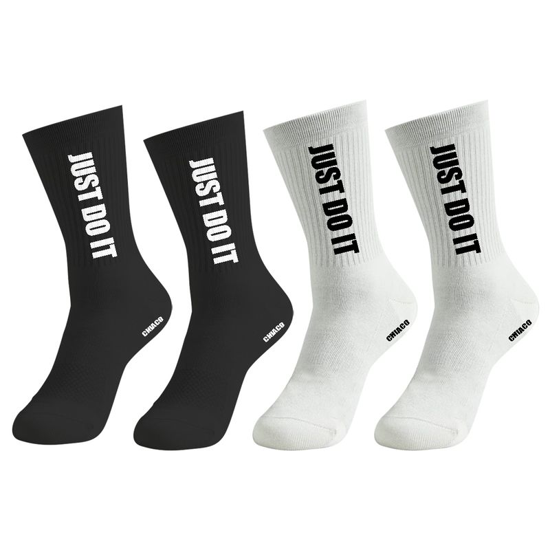 جوراب ورزشی مردانه چیاکو مدل just do it کد 039 بسته 2 عددی