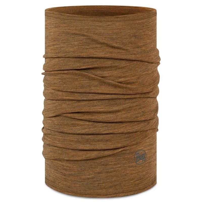 دستمال سر و گردن باف مدل merino light weight multistripes coyote