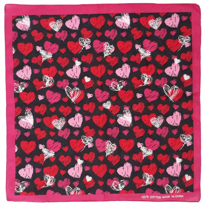 دستمال سروگردن طرح pink heart