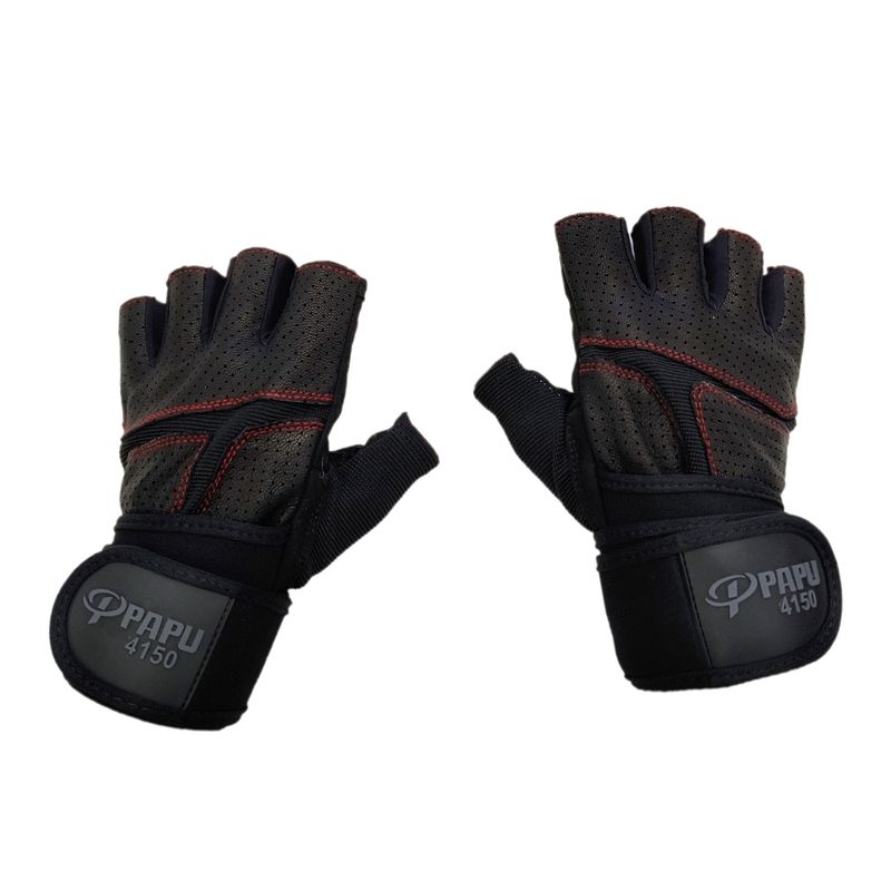 دستکش دوچرخه سواری مدل کف ژله دار کد papu 4150 l