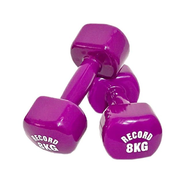 دمبل رکورد مدل vk1 وزن 8 کیلوگرم بسته 2 عددی