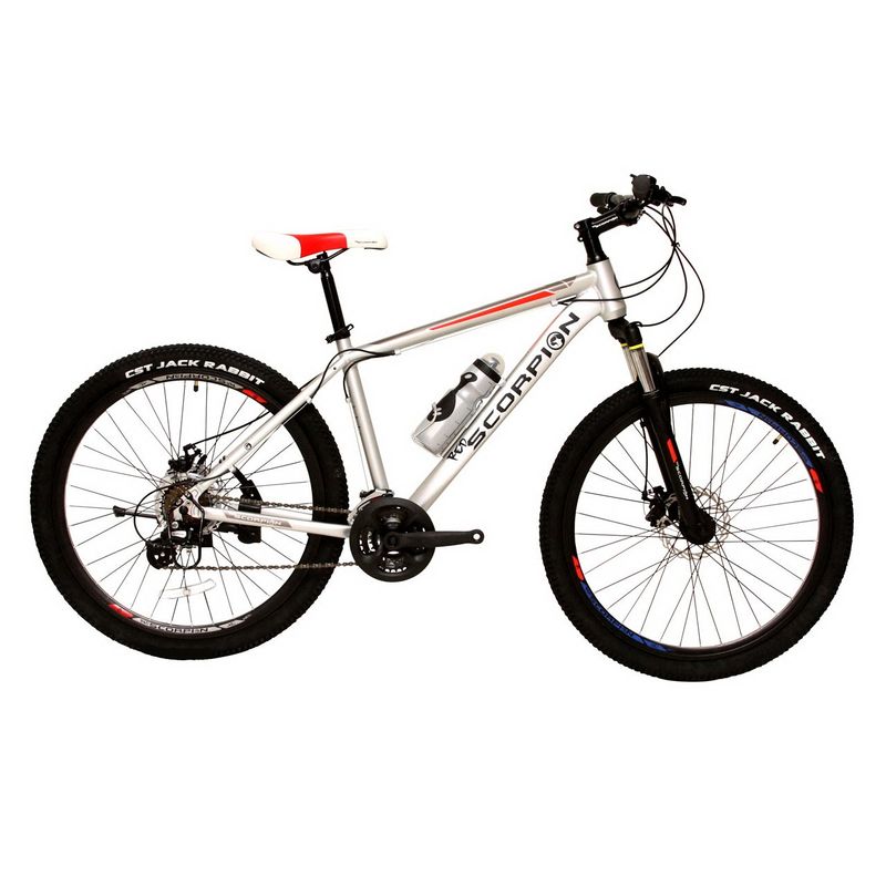 دوچرخه اسکورپیون مدلrs 260 ys 7605 matt silver سایز 26