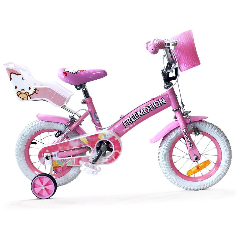 دوچرخه شهری فری موشن مدل hello kitty سایز 12   سایز فریم 12