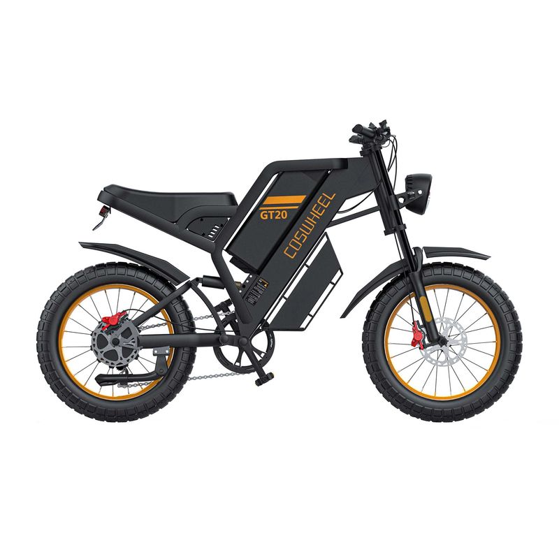 دوچرخه هیبرید کاسویل مدل gt20 1500w 25ah سایز طوقه 20 اینچ
