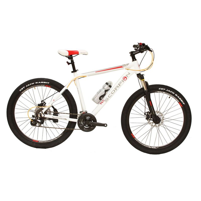 دوچرخه کوهستان اسکورپیون مدل rs260 ys701 matt white 2017 سایز 26