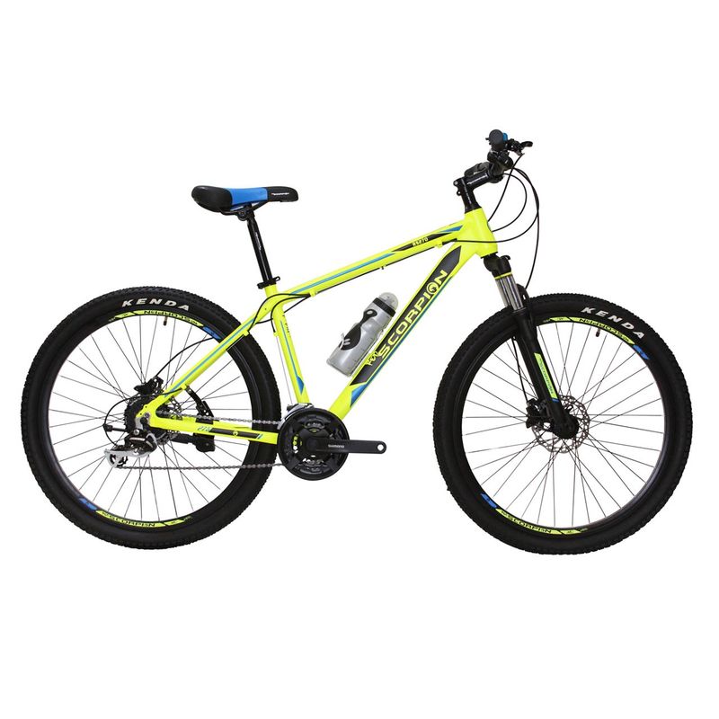 دوچرخه کوهستان اسکورپیون مدل rs270 ys793 matt yellow سایز 27.5
