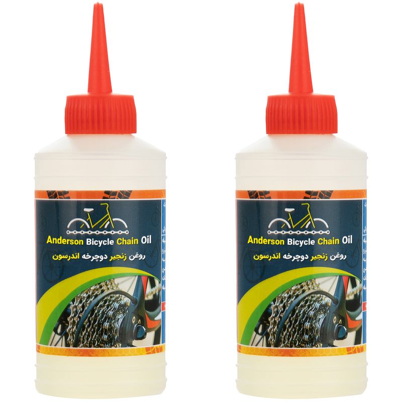 روغن زنجیر دوچرخه اندرسون مدل a200 حجم 80 میلی لیتر بسته 2 عددی
