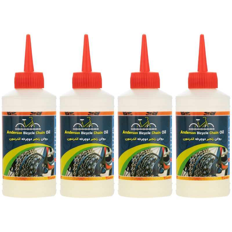 روغن زنجیر دوچرخه اندرسون مدل a200 حجم 80 میلی لیتر بسته 4 عددی