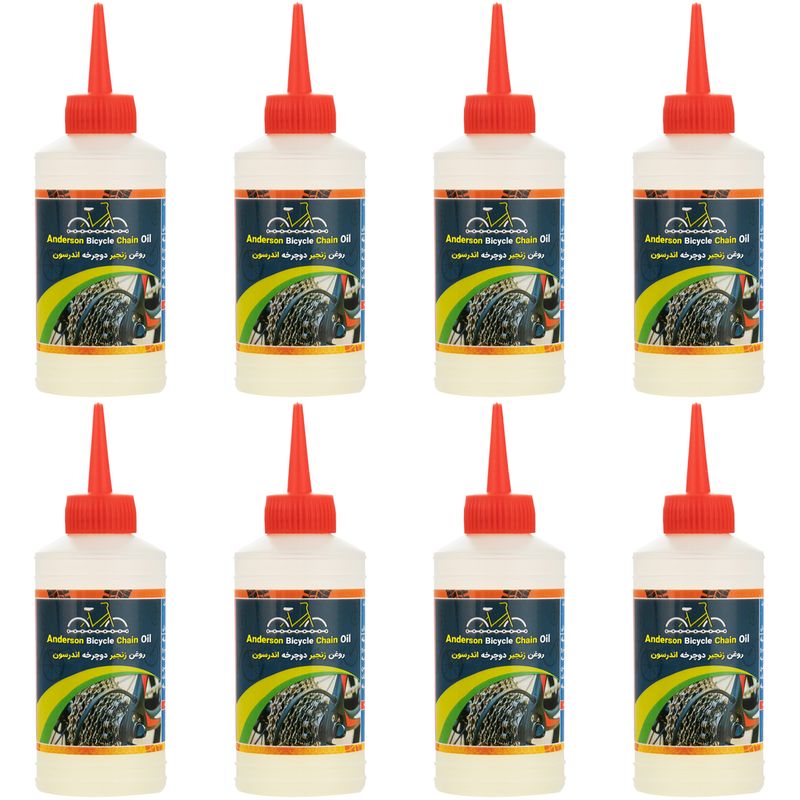 روغن زنجیر دوچرخه اندرسون مدل a200 حجم 80 میلی لیتر بسته 8 عددی