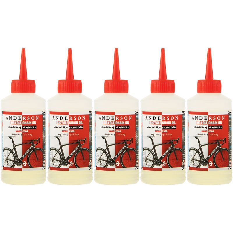 روغن زنجیر دوچرخه اندرسون مدل c300 حجم 80 میلی لیتر بسته 5 عددی