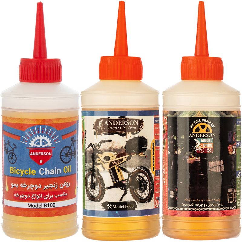 روغن زنجیر دوچرخه اندرسون مدل dfb461 حجم 80 میلی لیتر بسته 3 عددی