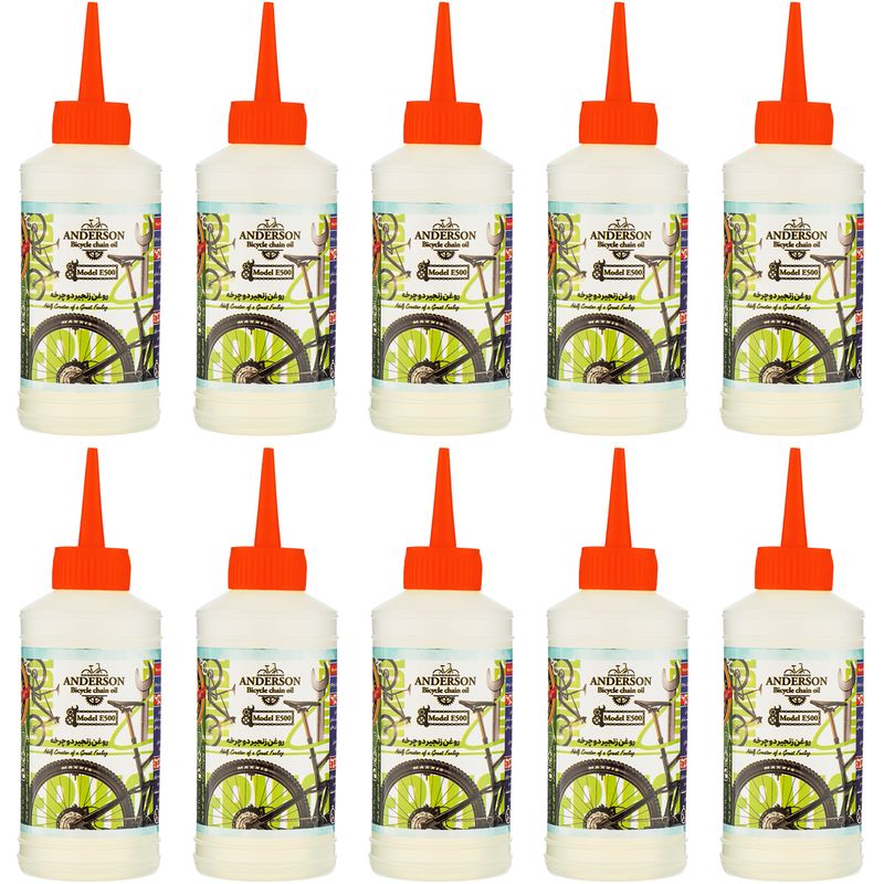 روغن زنجیر دوچرخه اندرسون مدل e500 حجم 80 میلی لیتر بسته 10 عددی