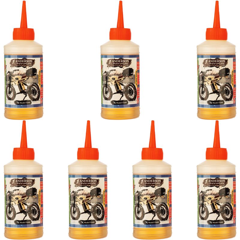 روغن زنجیر دوچرخه اندرسون مدل f600 حجم 80 میلی لیتر بسته 7 عددی