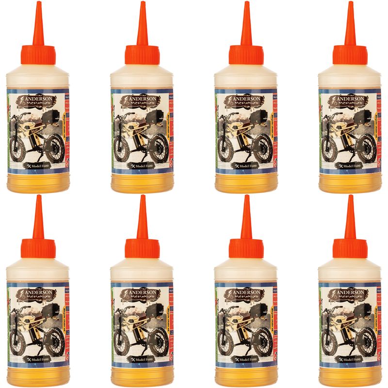 روغن زنجیر دوچرخه اندرسون مدل f600 حجم 80 میلی لیتر بسته 8 عددی